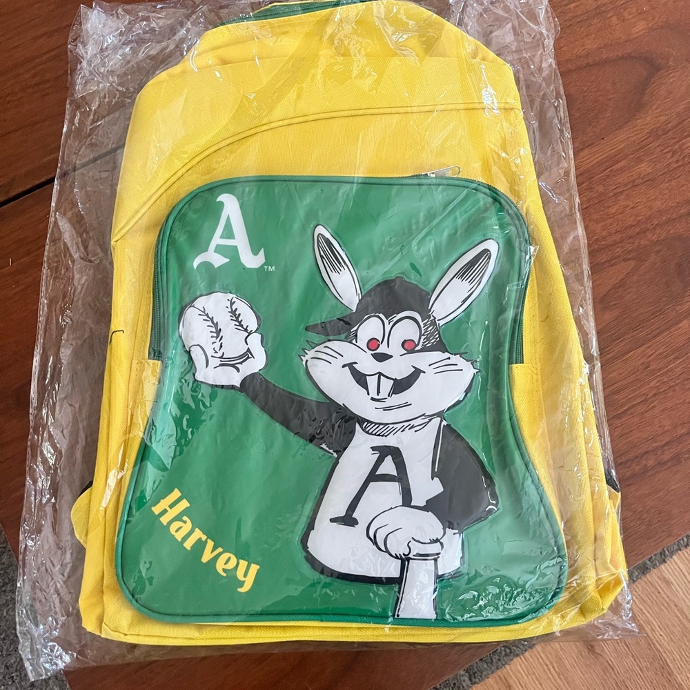 Oakland Athletics Yellow and Green Backpack